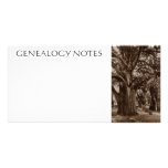 PASS INFO ALONG~ RECORD &amp; SHARE GENEALOGY NOTES PHOTO CARD