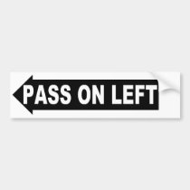 pass on left bumper stickers