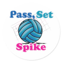 Pass Set Spike stickers by bbdesignsco Pass Set Spike stickers
