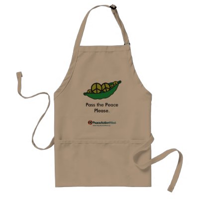 Pass the Peace Please. Apron by peaceactionwest