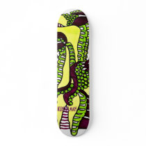 "PASS THE PEAS PLEASE" skateboard