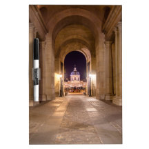 Passage in Louvre to bridge of arts in Paris Dry Erase Board