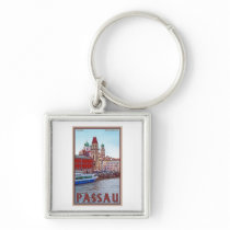 Passau - Donau Waterfront Keychains