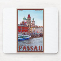 Passau - Donau Waterfront Mouse Pads