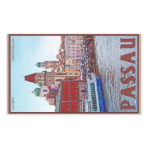 Passau - Donau Waterfront Rectangular Stickers