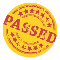 Passed stickers