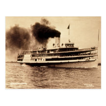 Passenger Steamer Greyhound - Louis Pesha Post Card