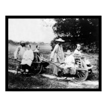 Passenger Wheelbarrows China 1910 posters