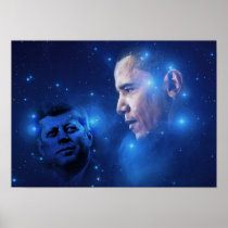 Passing of the Torch, John F. Kennedy Barack Obama Print