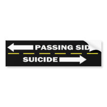 Passing side bumper sticker