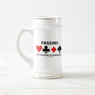 Passing The Solution To Overbidding (Bridge) mug