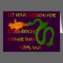 Passion Burn Bright Card cards