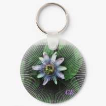 Passion Flower 3, CE keychains by Caroleann1947 Passion Flower 3, CE keychains