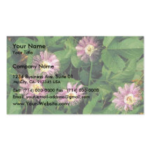 Passion flower business card template