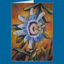 Passion Flower Card cards