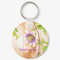 Passion Flower Keychain