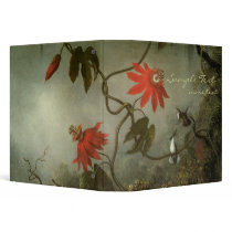 Passion Flowers and Hummingbirds 3 Ring Binder