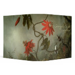 Passion Flowers and Hummingbirds Vinyl Binders