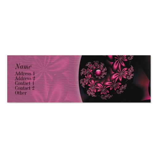 Passion Flowers Contact Business Card