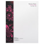 Passion Flowers Side Border Letterhead