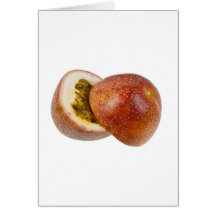 Passion fruit greeting card