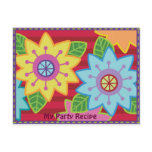Passion - My Party Recipe Card Postcards