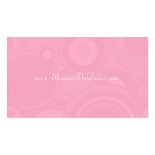 Passion Pink Darla  Business Cards (back side)