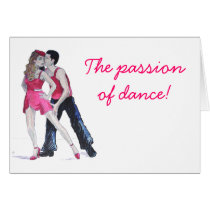 Passionate Dancers Strictly Come Dancing Greeting Card