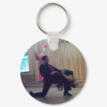 Passionate Dancing Couple keychains