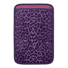 Passionate Purple Leopard Skin MacBook Air Sleeve