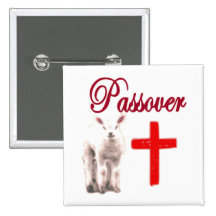 Passover Lamb Pinback Button