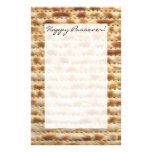 Passover matzah writing paper personalized stationery