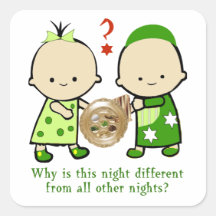 Passover Why Is This Night Stickers