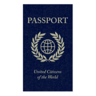 passport business card templates