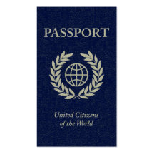 passport business card templates