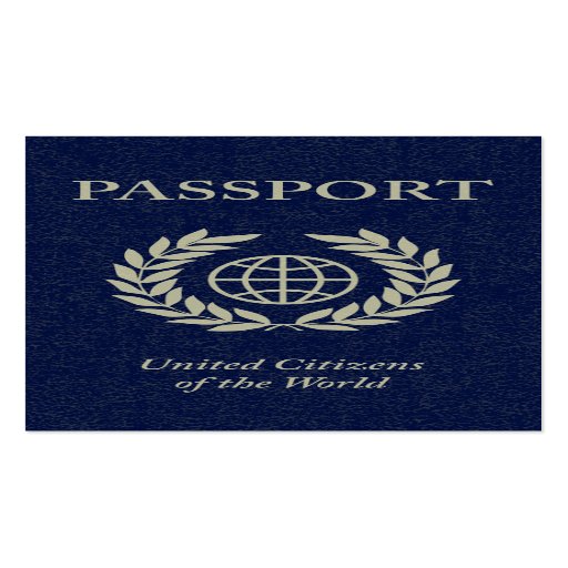 passport business card templates Zazzle