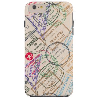 Passport Stamps Travel Tough iPhone 6 Plus Case