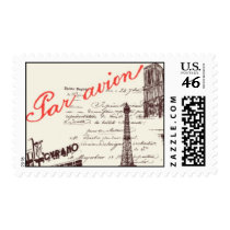 Passport to Paris B - by Ceci New York Postage Stamps