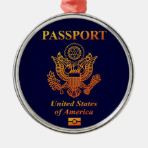 PASSPORT (USA) CHRISTMAS ORNAMENTS