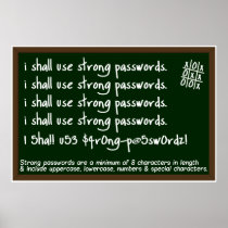Passwords Information Security Awareness Poster