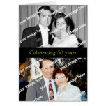 Past and Present Golden Anniversary Invitation Cards