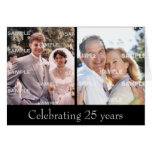 Past and Present Silver Anniversary Card