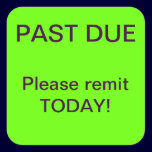 PAST DUE Collections Sticker stickers