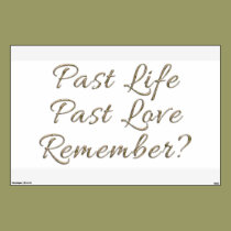 PAST LIFE PAST LOVE Gold Romantic Wall Decal wall decals