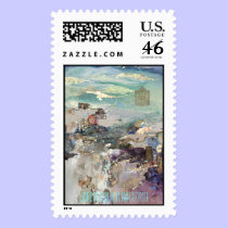 Past Many Horizons Postage Stamp stamps