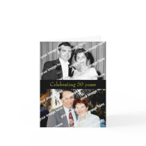 Past & Present Golden Anniversary Invitation cards
