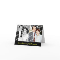Past & Present Golden Anniversary Invitation cards