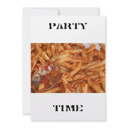 Pasta PARTY TIME Invitation invitation