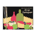pasta sauce Italian food chef recipe cards postcards