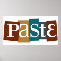 Paste Block Color Logo Print